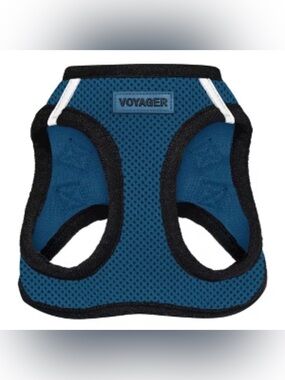 Voyager Blue Mesh Pet Harness size large